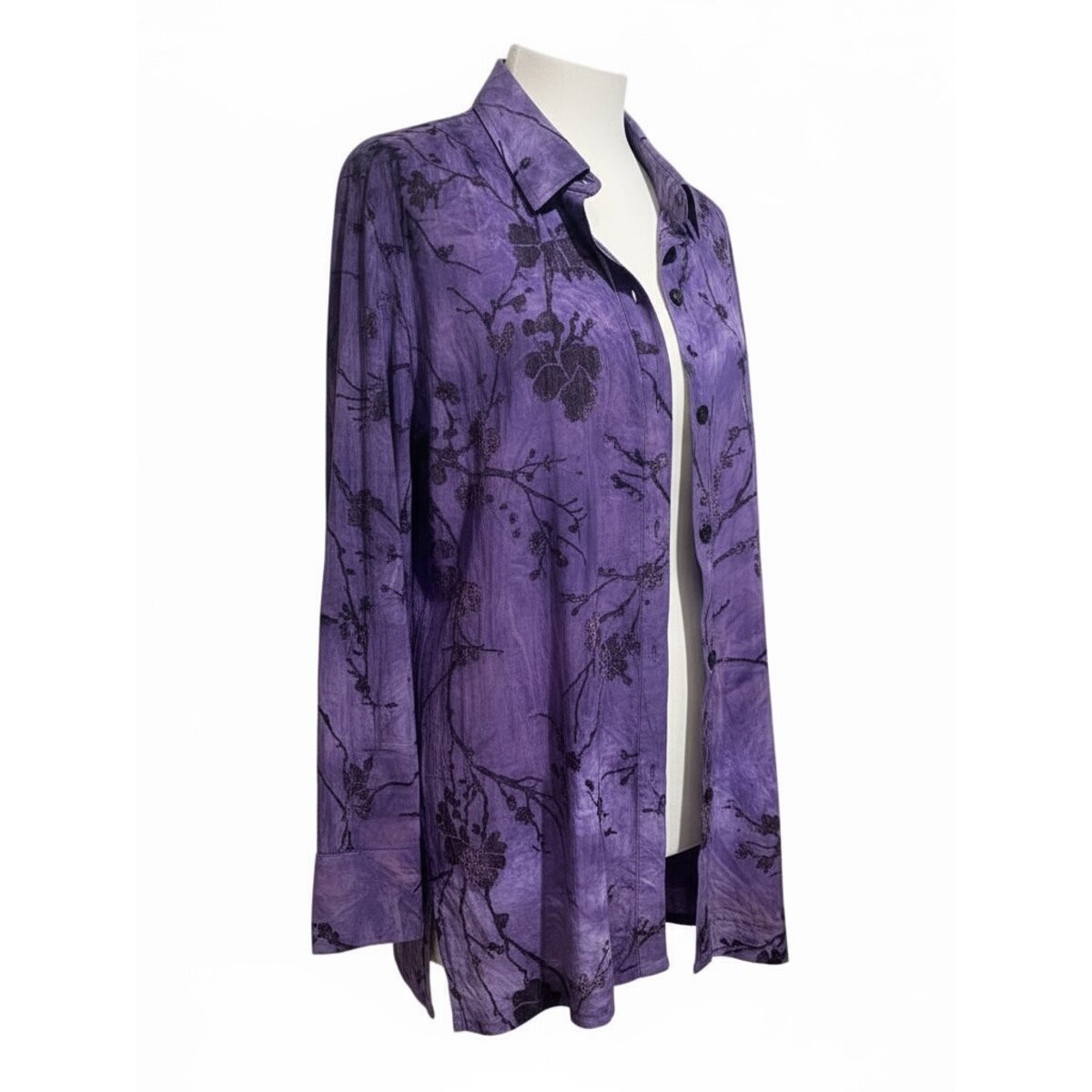 Camisa Brocada Alexia Morada